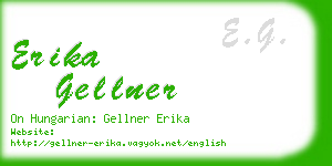 erika gellner business card